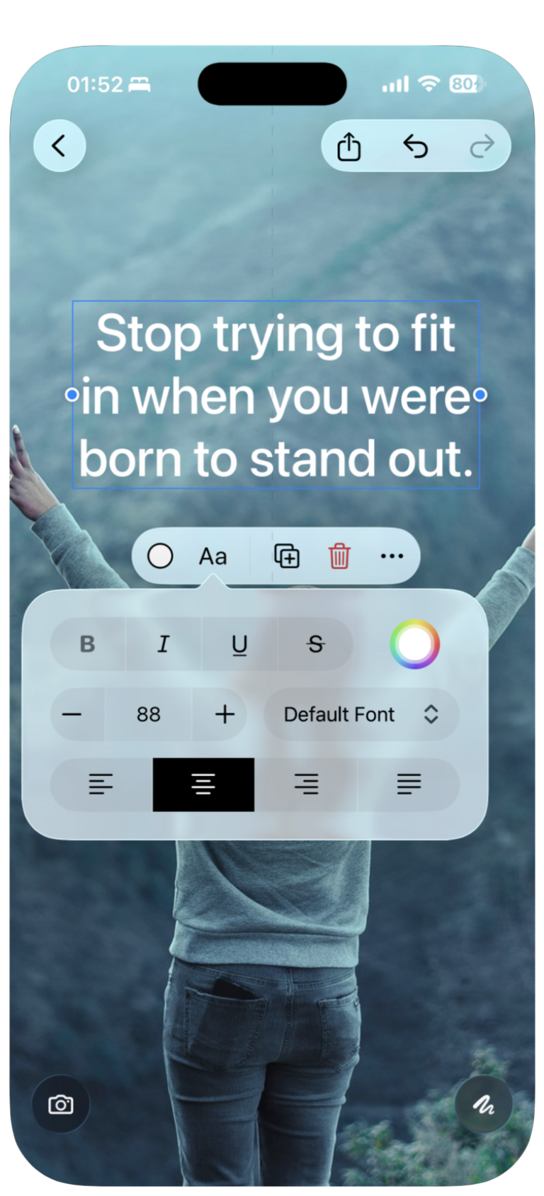 Color controls in the RiseHush Theme Editor