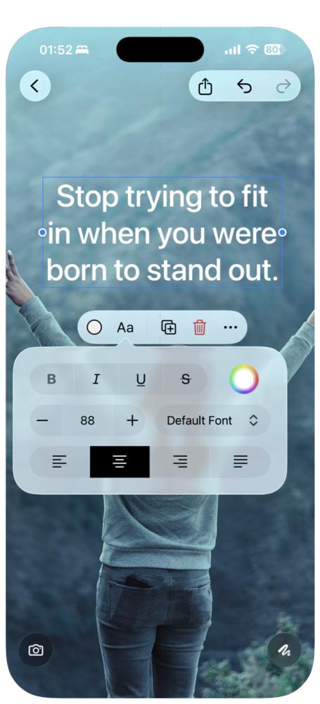 Typography controls in the RiseHush Theme Editor